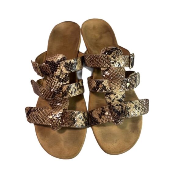 Vionic slip on SNAKE PRINT wedge sandal - Picture 2 of 10